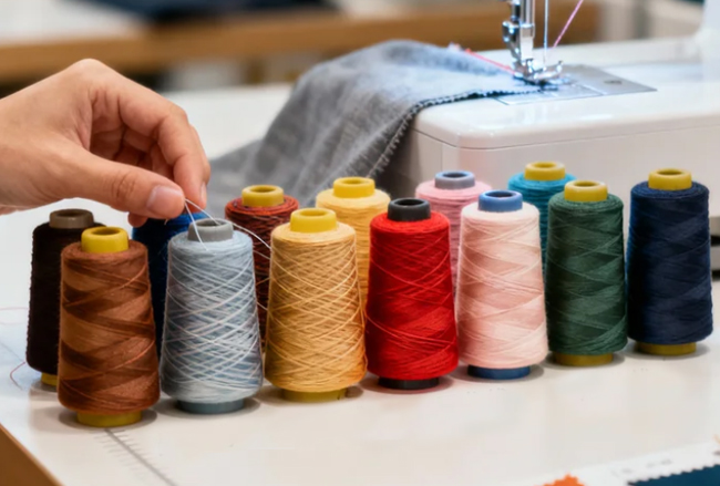 Diferenças de linha de costura de poliéster vs nylon
