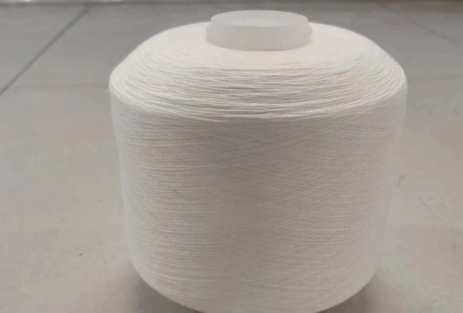 China fio de poliéster branco de fibra virgem atacado